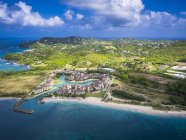Caribe, Santa Lúcia, Rodney Bay, Cap Estate, foto aérea do Hotel The Landings — Fotografia de Stock