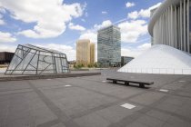 Luxembourg, Luxembourg City, European Quarter, office building and philharmonic hall at European Square — Stock Photo