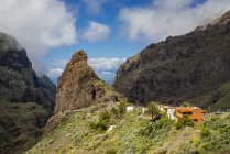 Spain, Canary Islands, Tenerife, Teno Mountains, Barranco de Masca, Village Masca — Stock Photo