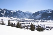 Neve coberta Alpes Tannheim — Fotografia de Stock