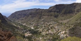 Veduta della Valle Gran Rey, La Gomera, Spagna — Foto stock