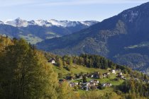 Brserberg village, Brandnertal region, Vorarlberg, Áustria — Fotografia de Stock