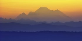 США, Вашингтон, перегляд Бейкер гори на заході сонця — стокове фото