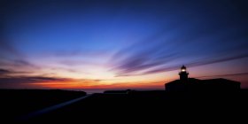 Blick auf den Leuchtturm von Punta Nati, Menorca, Spanien — Stockfoto