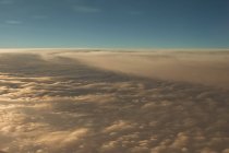 Vista das nuvens do avião — Fotografia de Stock