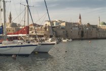 Ізраїль, акрів, гавань і Старе місто — стокове фото