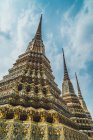 Tailândia, Bangkok, pagodes de templo de Wat Pho — Fotografia de Stock