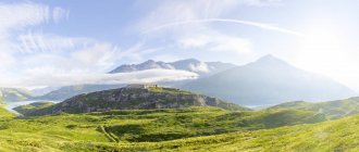 France, Rhone-Alpes, Savoie, Haute-Savoie, Fort de Variselle and Col du Mont Cenis — Stock Photo