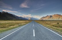 Nova Zelândia, South Island, Mount Cook National Park, Tasman Valley Road — Fotografia de Stock