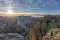 Italy, Veneto, Dolomites from Lagazuoi, Fanes-Sennes-Prags Nature Park — Stock Photo