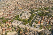 Турция, Стамбул, Вид с воздуха на мечеть Сулеймание — стоковое фото