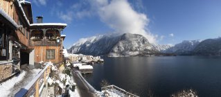 Austria, Alta Austria, Salzkammergut, Hallstatt, Lago Hallstatt - foto de stock
