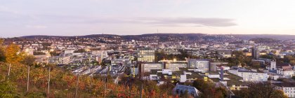 Germany, Baden-Wuerttemberg, Stuttgart, cityview in the evening, panoramic view — Stock Photo