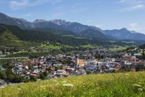 Austria, Styria, Schladming, Ennstal, small town in the mountains — Stock Photo