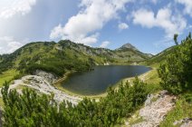 Austria, Upper Austria, Salzkammergut, Totes Gebirge, Wildensee, Rinnerkogel — Stock Photo
