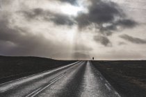 Islândia, Vik, Ring road after rain — Fotografia de Stock