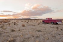 USA, California, Joshua Tree, pick-up nel deserto di Joshua Tree — Foto stock