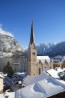 Österreich, Oberösterreich, Salzkammergut, Hallstatt, Hallstätter See, evangelische Kirche — Stockfoto