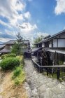 Japan, village Magome, buildings and path — Stock Photo