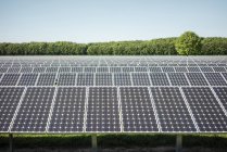 Alemania, Kevelaer, planta solar durante el día - foto de stock