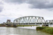 Germany, Mecklenburg-Western Pomerania, Zingst, Meinigen bridge between peninsula ZIngst and mainland near Bresewitz — Stock Photo