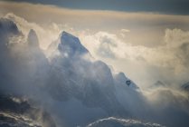 Austria, Salzkammergut, mongolfiera sul massiccio del Dachstein — Foto stock