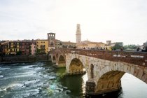 Італія, Венето, Верона, Понте-П'єтра — стокове фото