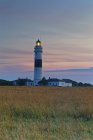 Германия, Северная Фризия, Силт, Кампенский маяк на закате — стоковое фото