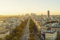 France, Paris, view to the city with La Defense in the background — Stock Photo