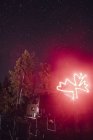 Canada, britisch columbia, symbol, apfelblatt, lght trail — Stockfoto