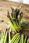Close up of Bunch of green asparagus — Stock Photo