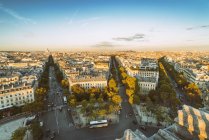 França, Paris, vista para o 1o arrondissement de cima — Fotografia de Stock