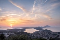 Croazia, Istria, Lussino, Mali Lussino all'alba — Foto stock