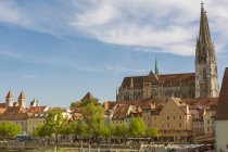 Germania, Baviera, Regenbsurg, Città vecchia, Cattedrale di Ratisbona — Foto stock