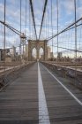 Stati Uniti, New York, Brooklyn Bridge di giorno — Foto stock