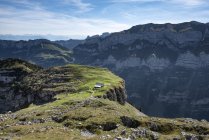 Suíça, Appenzell, Alp Chlus na montanha Zisler nos Alpes Appenzell — Fotografia de Stock