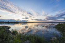 Finland, Lapland, twilight above stunning lake — Stock Photo
