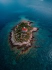 Croácia, Cres, Mar Adriático, Ilha com farol — Fotografia de Stock