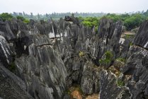 Китай, Шилинь, вид с воздуха на каменный лес — стоковое фото