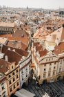 Cechia, Praga, paesaggio urbano visto dal vecchio municipio — Foto stock