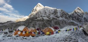 Népal, Solo Khumbu, Everest, Sagamartha National Park, Tentes au camp de base — Photo de stock