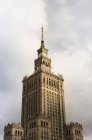 Polónia, Varsóvia, vista para o Palácio da Cultura e Ciência — Fotografia de Stock
