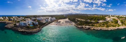 Espanha, Maiorca, Portocolom, Punta des Jonc, Baía de Cala Marcal, praia — Fotografia de Stock
