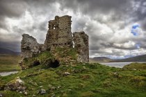 Reino Unido, Escócia, Highlands, Loch Assynt, Ardvreck Castle — Fotografia de Stock