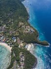 Индонезия, Бали, Вид с воздуха на пляж Blue Lagoon — стоковое фото