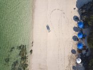 Індонезія, Балі, повітряна вид на пляж Меласті — стокове фото