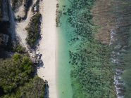 Indonésie, Bali, Vue aérienne de la plage de Karma Kandara — Photo de stock