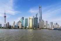 China, Shanghai, skyline de Pudong — Fotografia de Stock