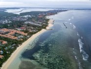 Индонезия, Бали, Вид с воздуха на пляж Нуса Дуа — стоковое фото