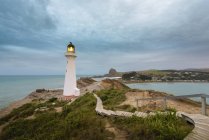 Nova Zelândia, North Island, Wellington, Wairarapa coast, Castle Point Lighthouse — Fotografia de Stock